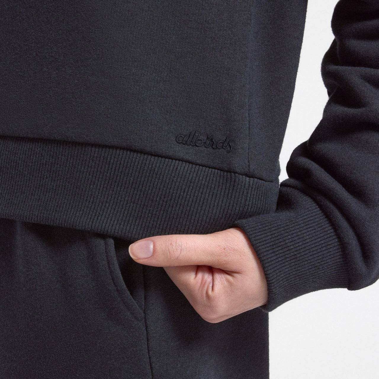 Women's Merino Blend Sweatshirt - True Black