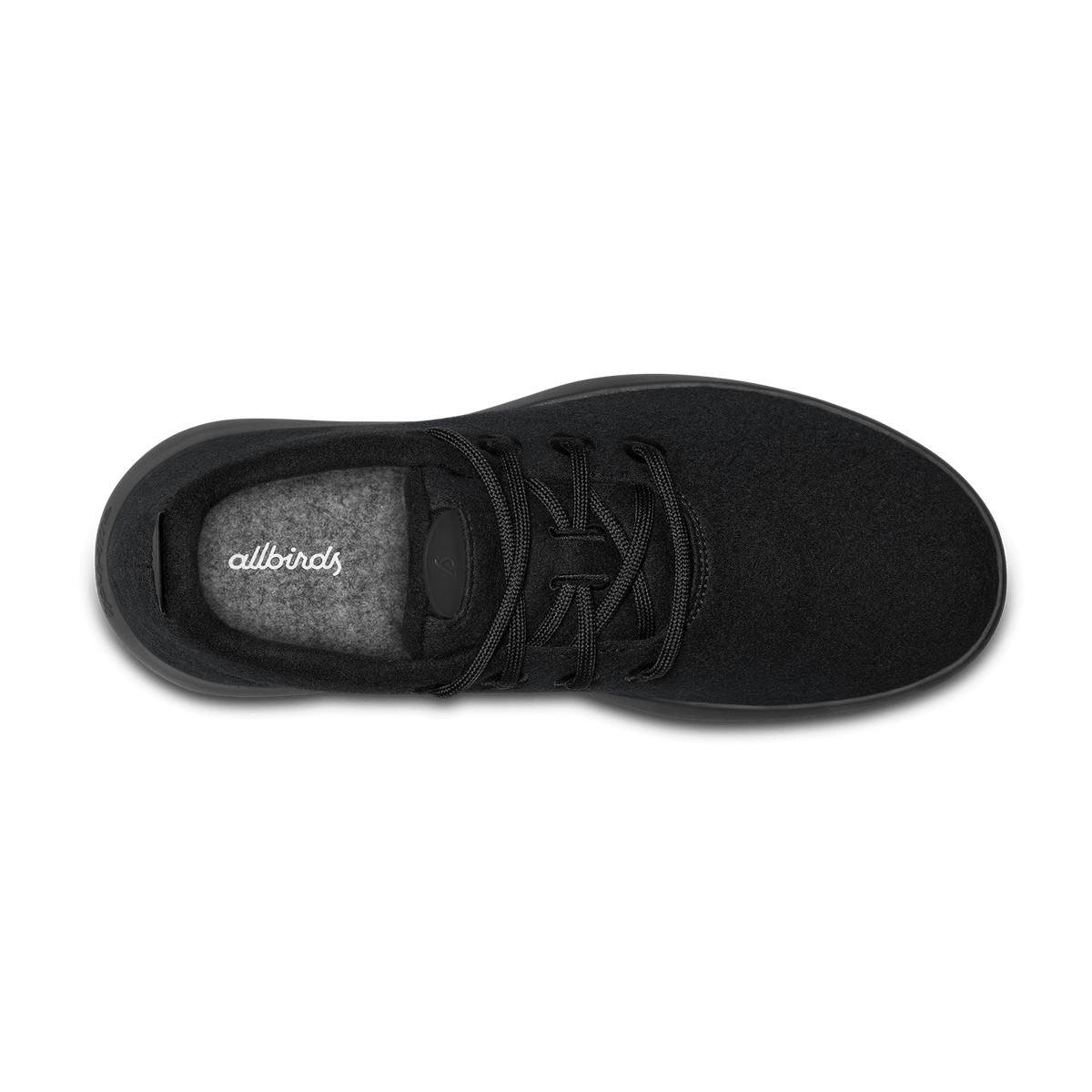 Women's Wool Runner Mizzle - True Black (Black Sole)